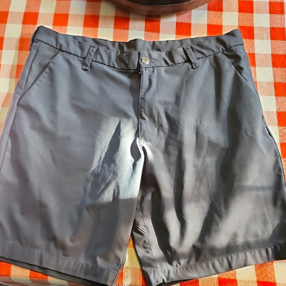 Swiss Tech Gray Flat Front Shorts